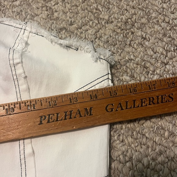 Urban Outfitters | Bustier Corset Jean White Crop Top Large - Picture 7 of 7